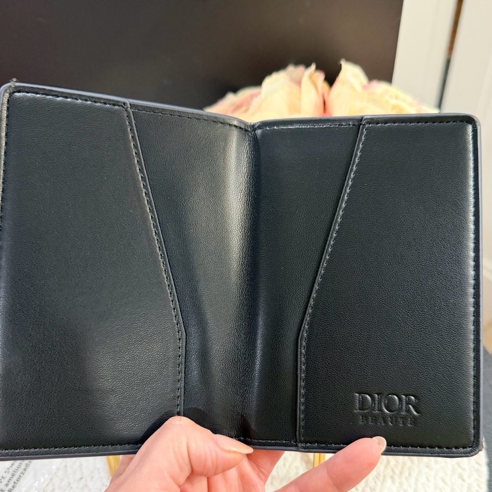 Chistian Dior Navy Leather Passport Holder- gift with purchase item - Picture 4 of 8